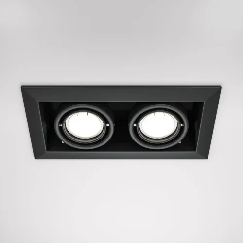 Светильник карданный Metal DL008-2-02-B Maytoni чёрный 2 лампы, основание чёрное в стиле современный  фото 5
