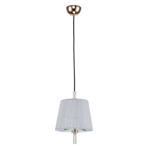 Светильник подвесной Sade 2690-1P Favourite серый 1 лампа, основание золотое в стиле арт-деко 