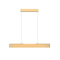 Светильник подвесной LED Step P010PL-L23G3K Maytoni золотой 1 лампа, основание золотое в стиле современный минимализм линейный