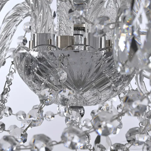 Люстра подвесная 105/5/141 Ni Bohemia Ivele Crystal без плафона на 5 ламп, основание никель прозрачное в стиле классический sp фото 5
