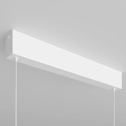 Светильник подвесной LED Step P010PL-L30W4K Maytoni белый 1 лампа, основание белое в стиле хай-тек минимализм линейный фото 5