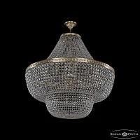Люстра подвесная 19101/H1/100IV G Bohemia Ivele Crystal прозрачная на 26 ламп, основание золотое в стиле классика sp