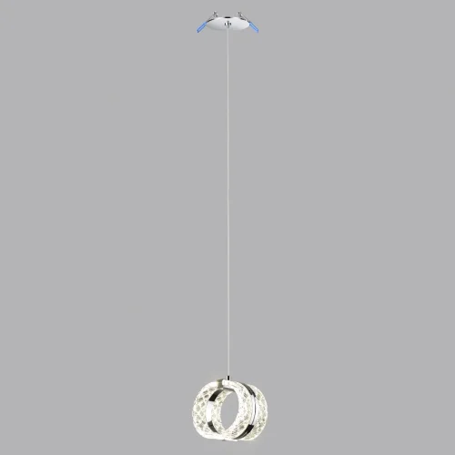 Светильник подвесной LED Mirage 5029/8L Odeon Light прозрачный 1 лампа, основание хром в стиле современный встраиваемый фото 7