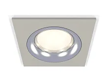 Светильник точечный XC7633003 Ambrella light серебряный серый 1 лампа, основание серое в стиле хай-тек современный 