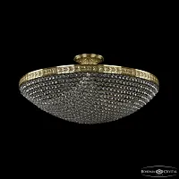 Люстра потолочная 19321/55IV Pa Bohemia Ivele Crystal прозрачная на 8 ламп, основание патина в стиле классика sp