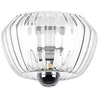 Светильник потолочный Celesta 809000 Lightstar прозрачный 1 лампа, основание хром в стиле арт-деко 