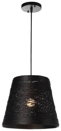 Светильник подвесной 569-726-01 Velante коричневый 1 лампа, основание чёрное в стиле кантри 