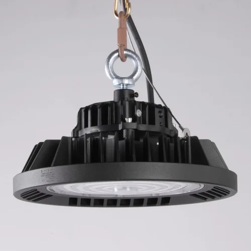 Светильник подвесной промышленный LED Urano 7421 Mantra чёрный 1 лампа, основание чёрное в стиле современный хай-тек промышленный фото 5