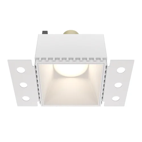 Светильник точечный Share DL051-01-GU10-SQ-W Maytoni белый 1 лампа, основание белое в стиле современный для затирки