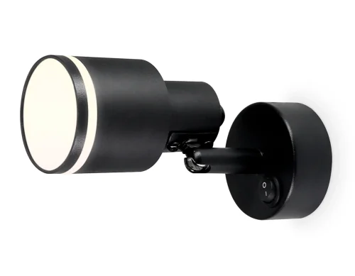 Спот с 1 лампой TA1282 Ambrella light чёрный GU10 в стиле хай-тек минимализм  фото 2