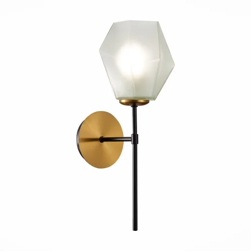Бра Terramo SLE205101-01 Evoluce белый на 1 лампа, основание латунь в стиле современный 