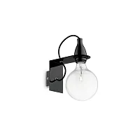 Бра MINIMAL AP1 NERO Ideal Lux без плафона 1 лампа, основание чёрное в стиле современный 