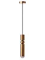 Светильник подвесной Lee 1511-BR LOFT IT бронзовый 1 лампа, основание бронзовое в стиле современный трубочки