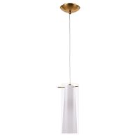 Светильник подвесной Aries A8983SP-1PB Arte Lamp белый 1 лампа, основание медь в стиле современный 