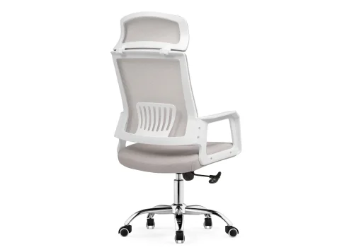 Компьютерное кресло Klit light gray 15636 Woodville, серый/сетка, ножки/металл/хром, размеры - *1220***580*580 фото 5
