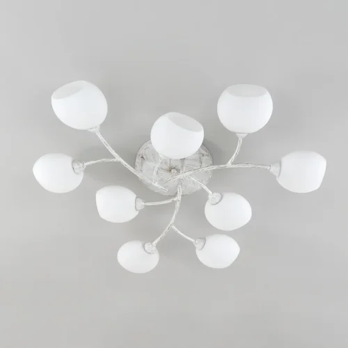 Люстра потолочная Флорида CL148190 Citilux белая на 9 ламп, основание белое в стиле современный  фото 3