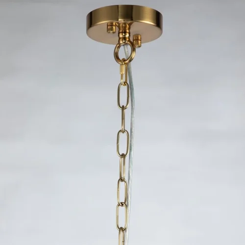Люстра подвесная Lyra 2968-9P Favourite прозрачная на 9 ламп, основание бронзовое в стиле современный  фото 2