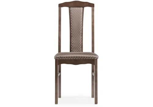 Деревянный стул Гроджин орех / коричневый  450691 Woodville, коричневый/ткань, ножки/массив бука дерево/орех, размеры - ****420*520 фото 2