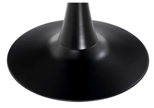 Стеклянный стол Tulip 90 black glass 15770 Woodville столешница чёрная из стекло фото 2
