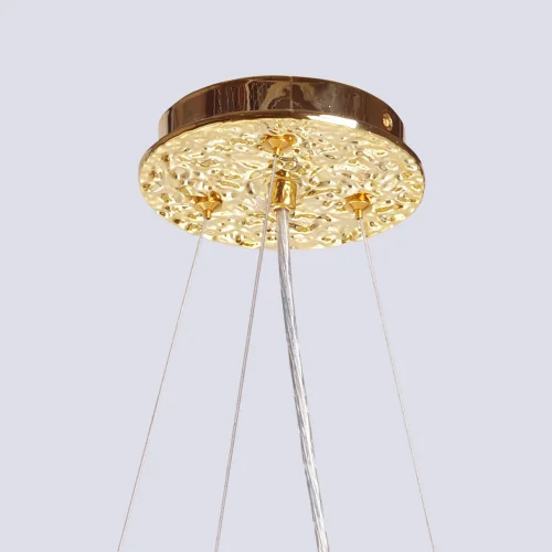 Люстра подвесная Лайма 467014208 MW-Light янтарная на 8 ламп, основание золотое в стиле классический современный флористика ветви фото 3