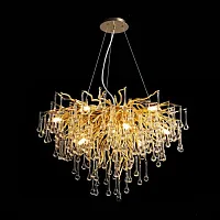 Люстра подвесная MARIAN A D80 205821-26 ImperiumLoft прозрачная на 9 ламп, основание золотое в стиле современный арт-деко Люстра подвесная MARIAN A D80 205821-26 ImperiumLoft прозрачная на 9 ламп, основание золотое в стиле современный арт-деко