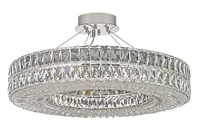 Люстра подвесная Sora E 1.5.80.100 N Arti Lampadari прозрачная на 10 ламп, основание никель в стиле классический современный 