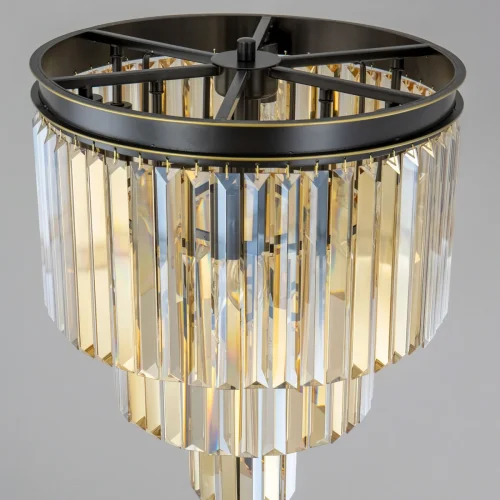 Торшер Мартин CL332992 Citilux  янтарный 9 ламп, основание коричневое в стиле классический лофт современный
 фото 7