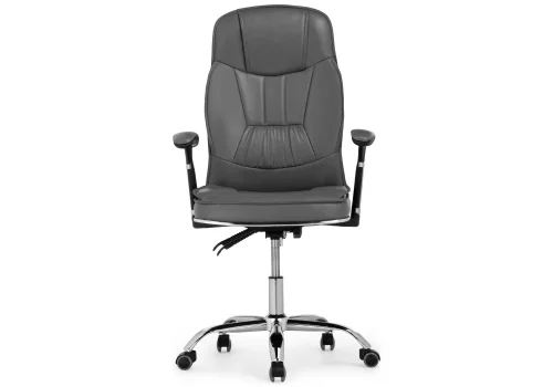 Кресло для руководителя Vestra light gray 15260 Woodville, серый/искусственная кожа, ножки/металл/хром, размеры - ****620*640 фото 3