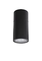 Светильник накладной CLT 138C180 BL Crystal Lux чёрный 1 лампа, основание чёрное в стиле современный круглый