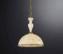 Светильник подвесной L 6808/28 Reccagni Angelo жёлтый 1 лампа, основание античное бронза в стиле кантри классический 