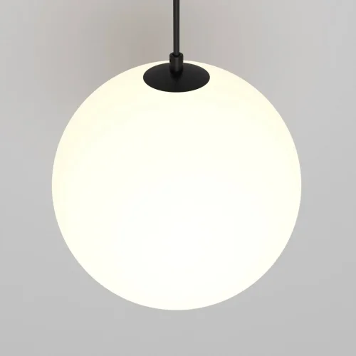Светильник подвесной LED Luna P039PL-5W3K-20-B Maytoni белый 1 лампа, основание чёрное в стиле современный хай-тек  фото 4