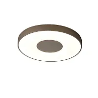 Светильник потолочный LED с пультом Coin 7691 Mantra коричневый белый 1 лампа, основание коричневое в стиле современный хай-тек с пультом