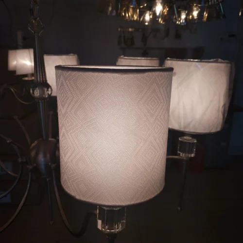 Люстра подвесная Конрад 667012707 MW-Light белая на 7 ламп, основание матовое никель в стиле современный  фото 2