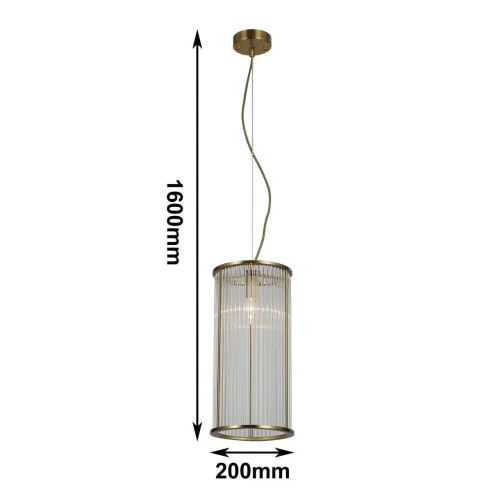 Светильник подвесной Wonderland 2907-1P Favourite прозрачный 1 лампа, основание медь в стиле минимализм  фото 2