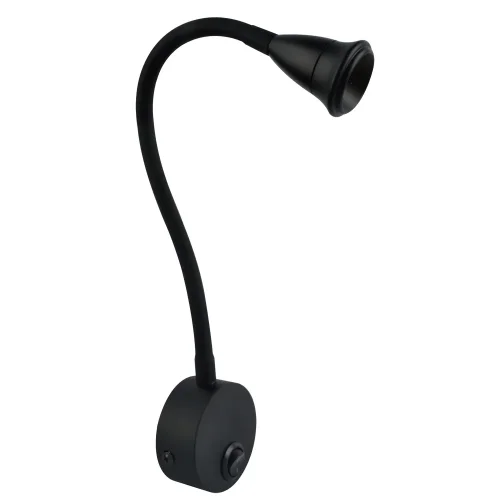 Бра с выключателем Twist LED A7603AP-1BK Arte Lamp чёрный на 1 лампа, основание чёрное в стиле современный гибкая ножка