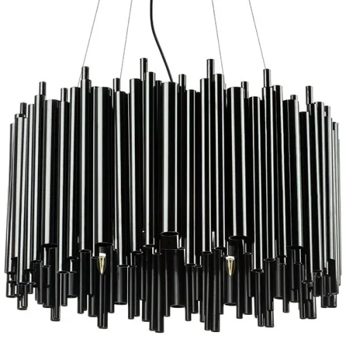 Люстра подвесная Savona 816107 Lightstar чёрная на 10 ламп, основание чёрное в стиле арт-деко  фото 2