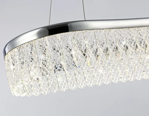 Светильник подвесной LED TR49733 Ambrella light прозрачный 1 лампа, основание хром в стиле современный хай-тек  фото 9