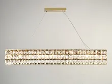 Люстра подвесная 10126+12/S gold Newport прозрачная на 18 ламп, основание золотое в стиле американский современный классический 