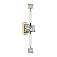 Бра LED Kliff 5426/28WL Odeon Light янтарный серый белый 1 лампа, основание античное бронза в стиле современный 