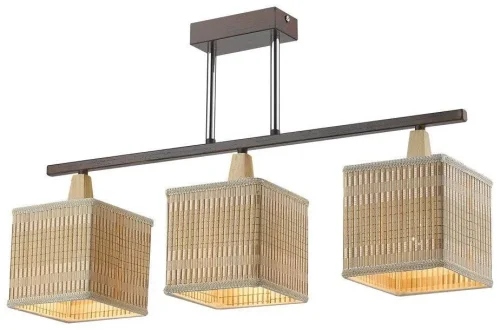 Светильник потолочный 266-127-03 Velante коричневый 3 лампы, основание коричневое в стиле современный 