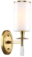 Бра Leader 1047/05/01W Stilfort белый 1 лампа, основание золотое в стиле современный 