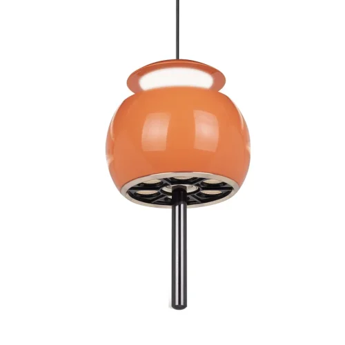 Светильник подвесной LED Roller 8409 Mantra оранжевый 1 лампа, основание чёрное в стиле хай-тек современный  фото 2