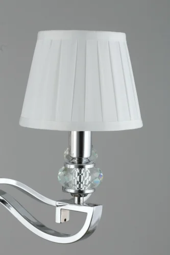 Люстра подвесная Mozzate OML-72403-05 Omnilux белая на 5 ламп, основание хром в стиле классический  фото 5