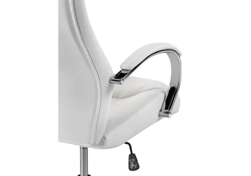 Компьютерное кресло Tron white 15517 Woodville, белый/искусственная кожа, ножки/металл/хром, размеры - *1210***610*700 фото 8
