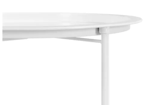 Журнальный столик-поднос Tray 47х51 white 15393 Woodville столешница белая из металл фото 8