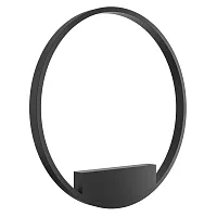 Бра LED Rim MOD058WL-L35B4K Maytoni чёрный 1 лампа, основание чёрное в стиле минимализм современный кольца