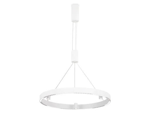 Светильник подвесной LED FL5844 Ambrella light белый 1 лампа, основание белое в стиле современный хай-тек кольца фото 2