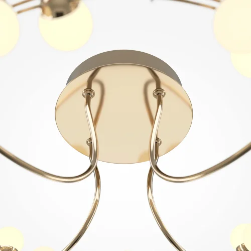 Люстра потолочная LED Tessara MOD081CL-L36G3K Maytoni белая на 1 лампа, основание золотое в стиле современный  фото 4