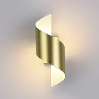 Бра LED BOCCOLO 3544/5LW Odeon Light белый золотой 1 лампа, основание золотое белое в стиле хай-тек 