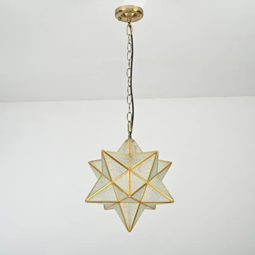 Светильник подвесной Effervescent 228944-22 ImperiumLoft прозрачный 1 лампа, основание золотое в стиле восточный винтаж  фото 3
